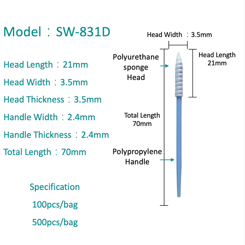 SW-831D培地圧縮高吸収性スポンジスワブ